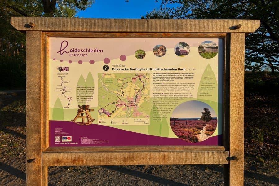 Routenführung der Heideschleife Müden