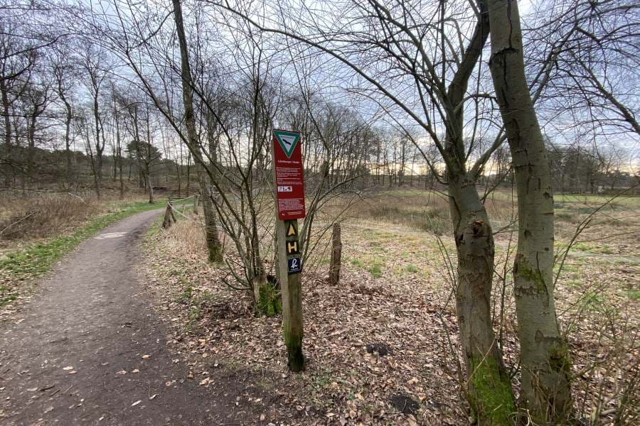 Beginn der Wanderung auf der Herideschleife Radenbachtal