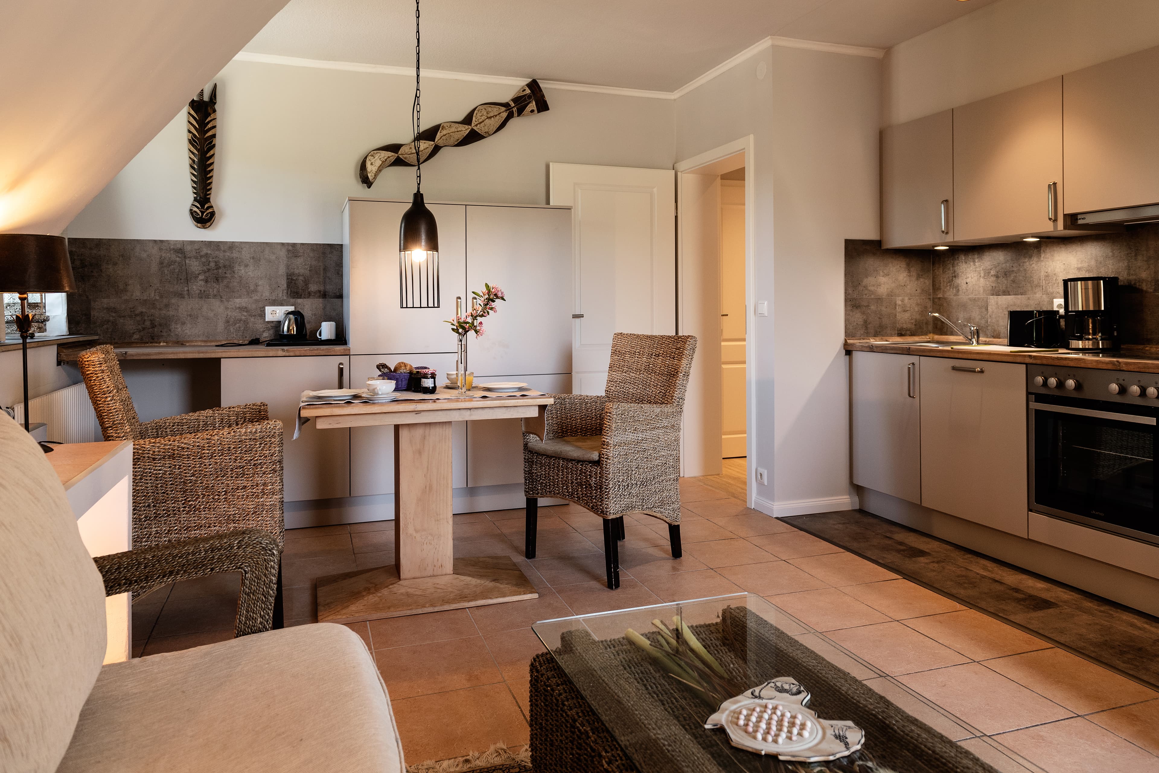 Küche in dem Landhaus Calluna in Undeloh