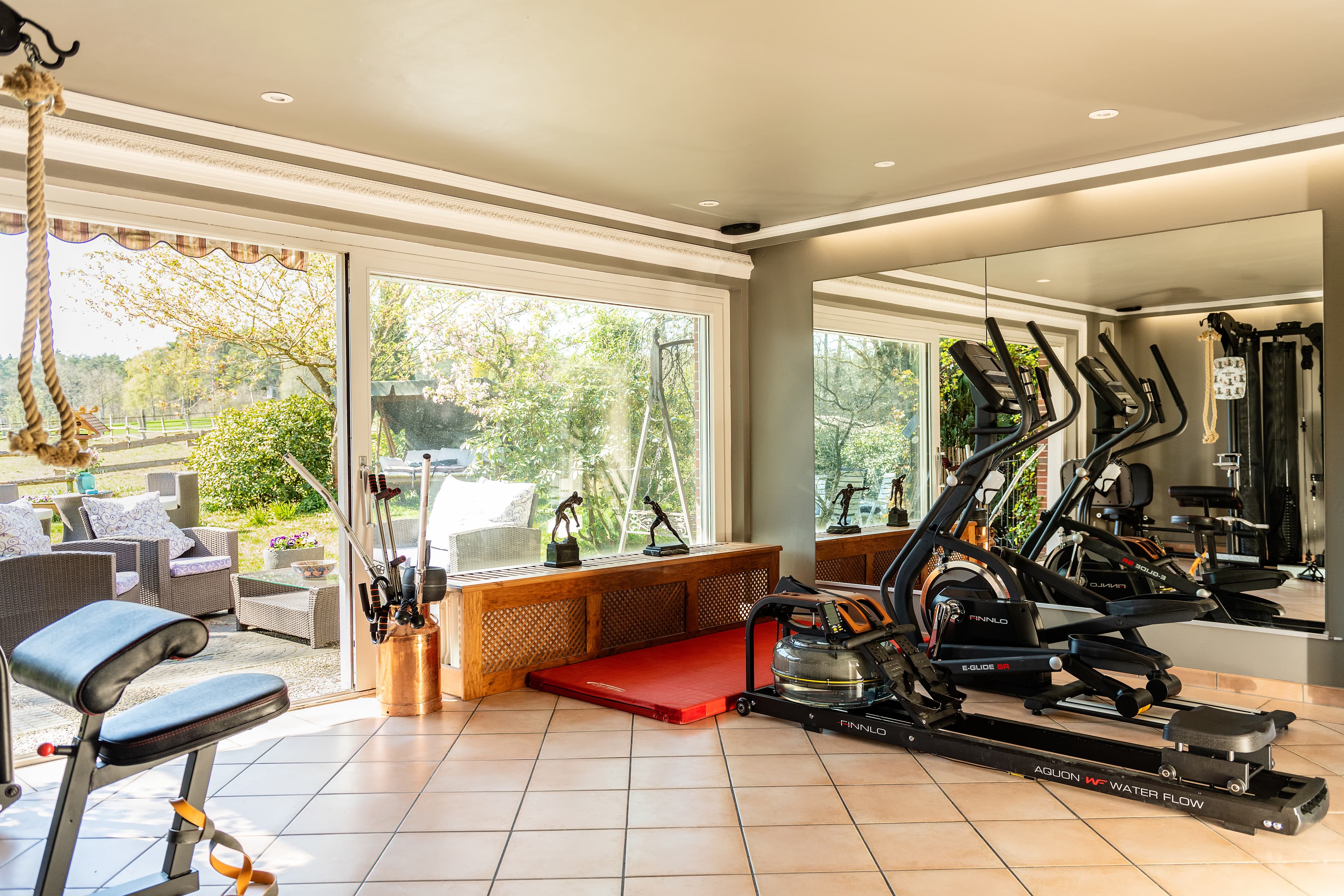 Fitnessstudio in dem Landhaus Calluna in Undeloh