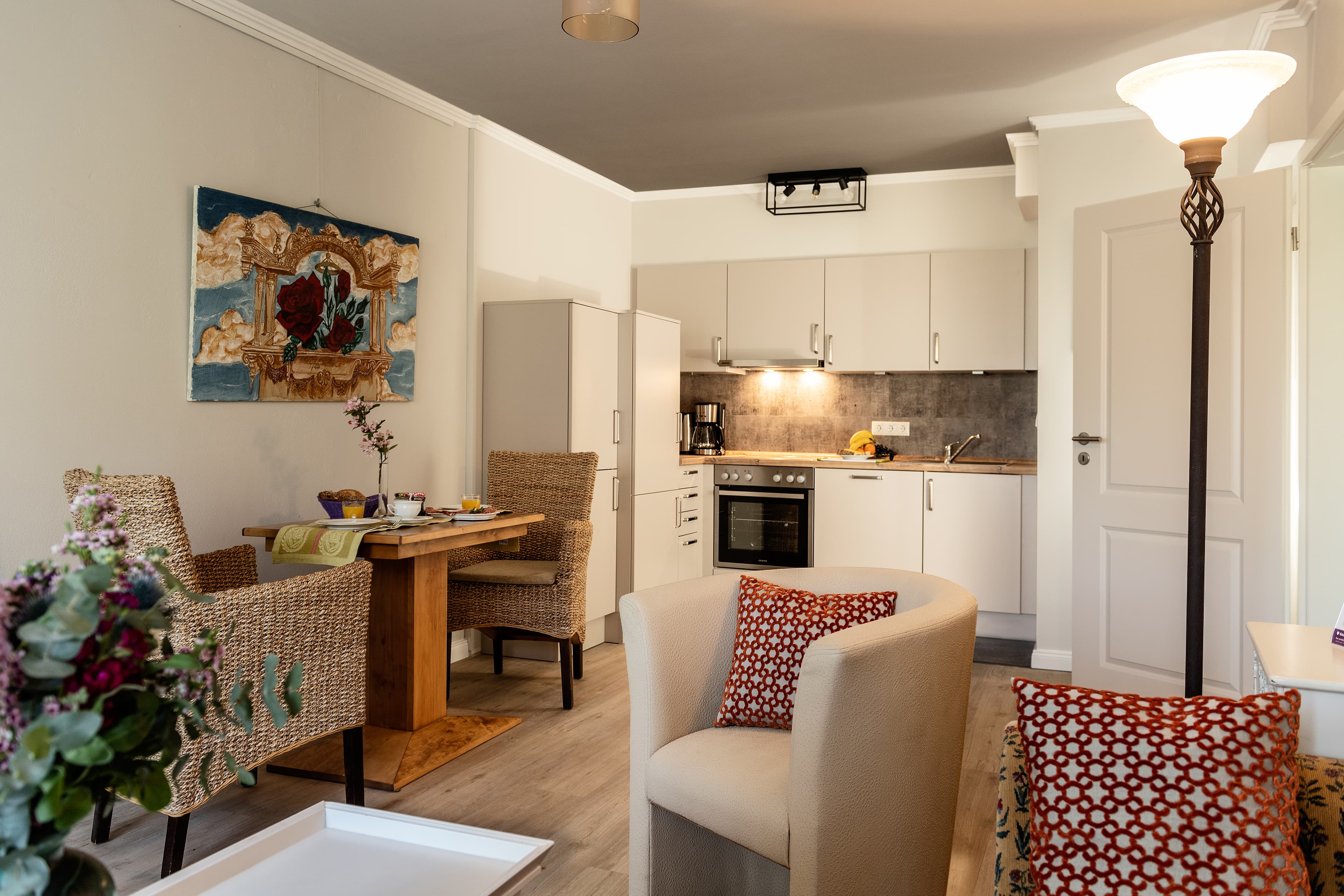 Küche in dem Landhaus Calluna in Undeloh