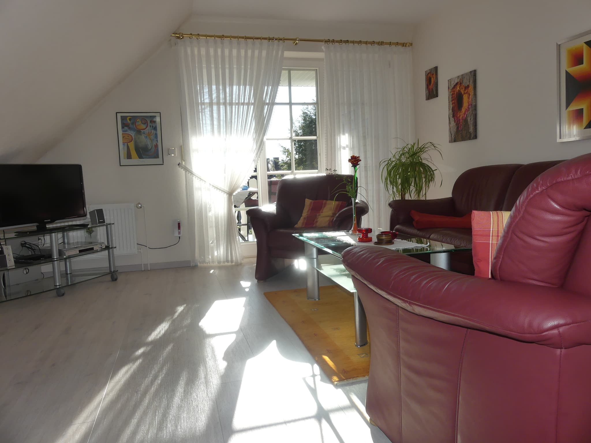 Wohnzimmer in der Ferienwohnung Landhaus Gartenstraße in Bispingen