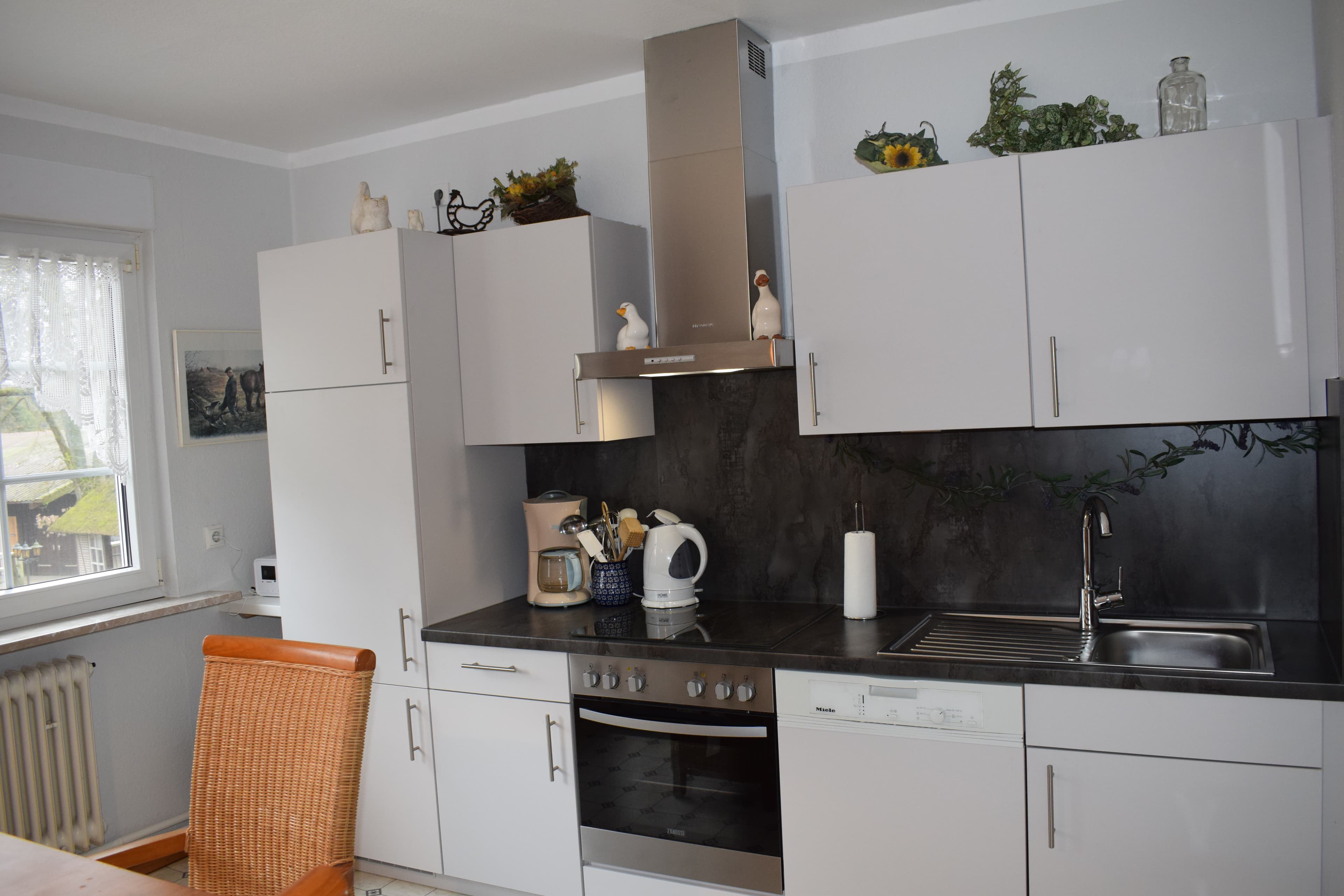 Küche in der Ferienwohnung Garbers-Hof in Undeloh