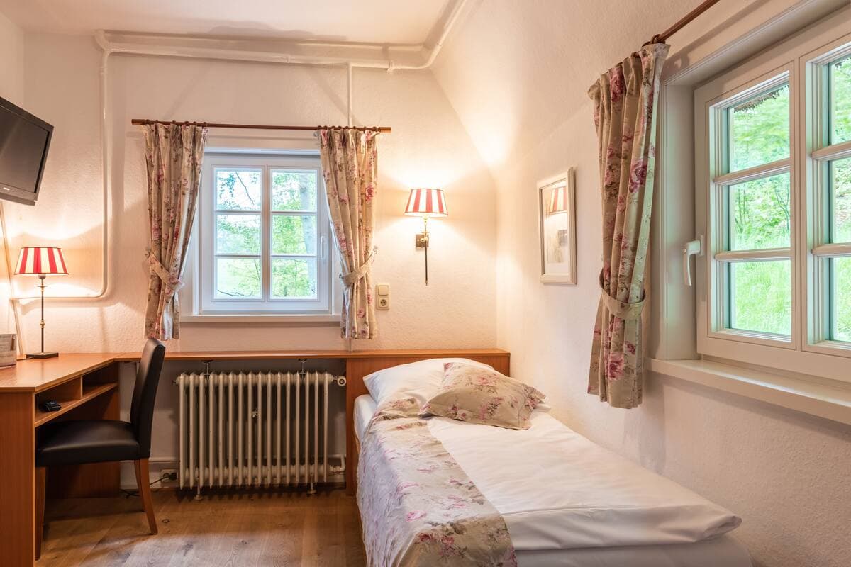 Einzelzimmer in dem Naturotel Landhaus Haverbeckhof in Bispingen