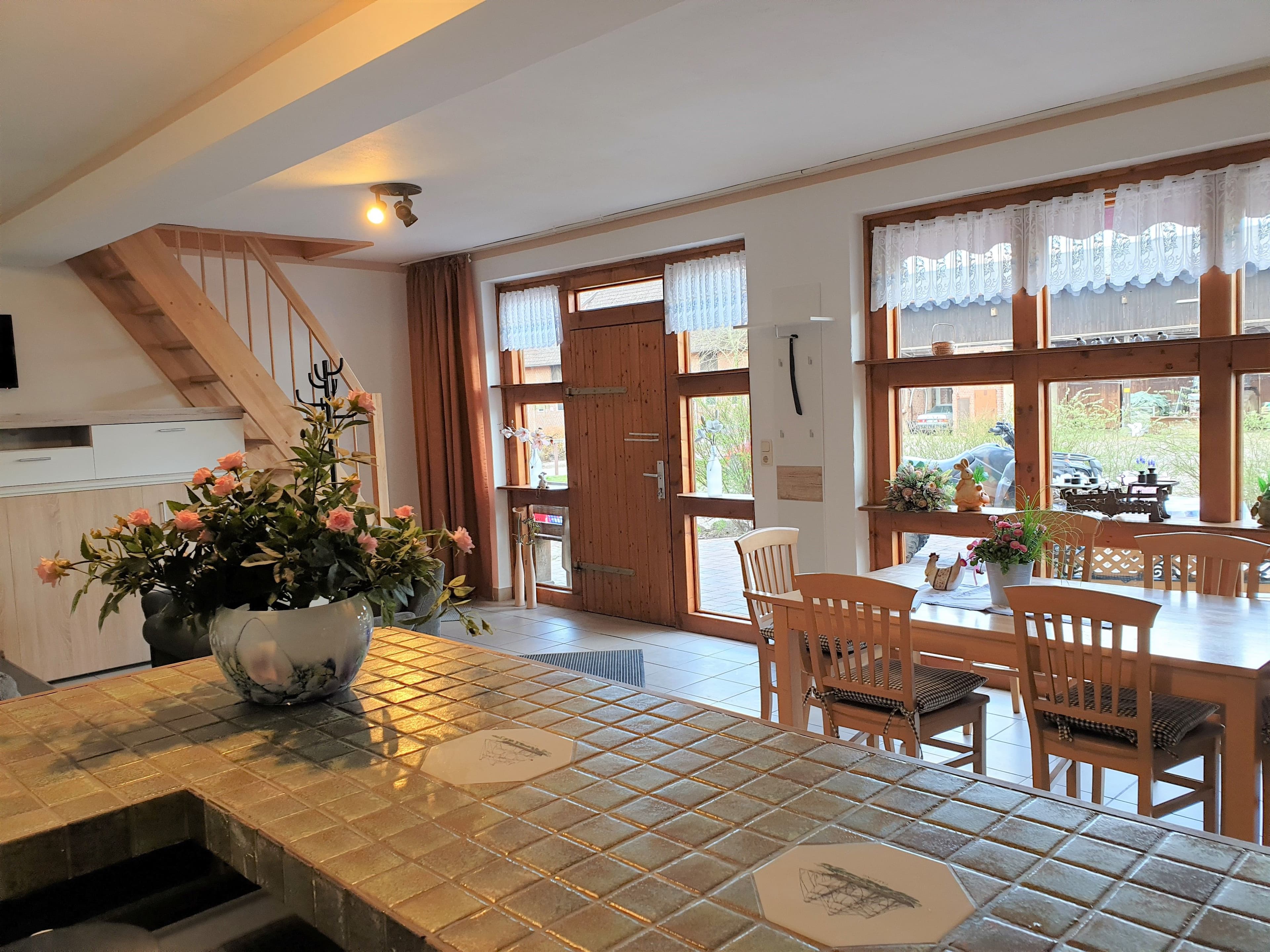 Essbereich im Hollerbusch des Reiterhof Cohrs in Bispingen