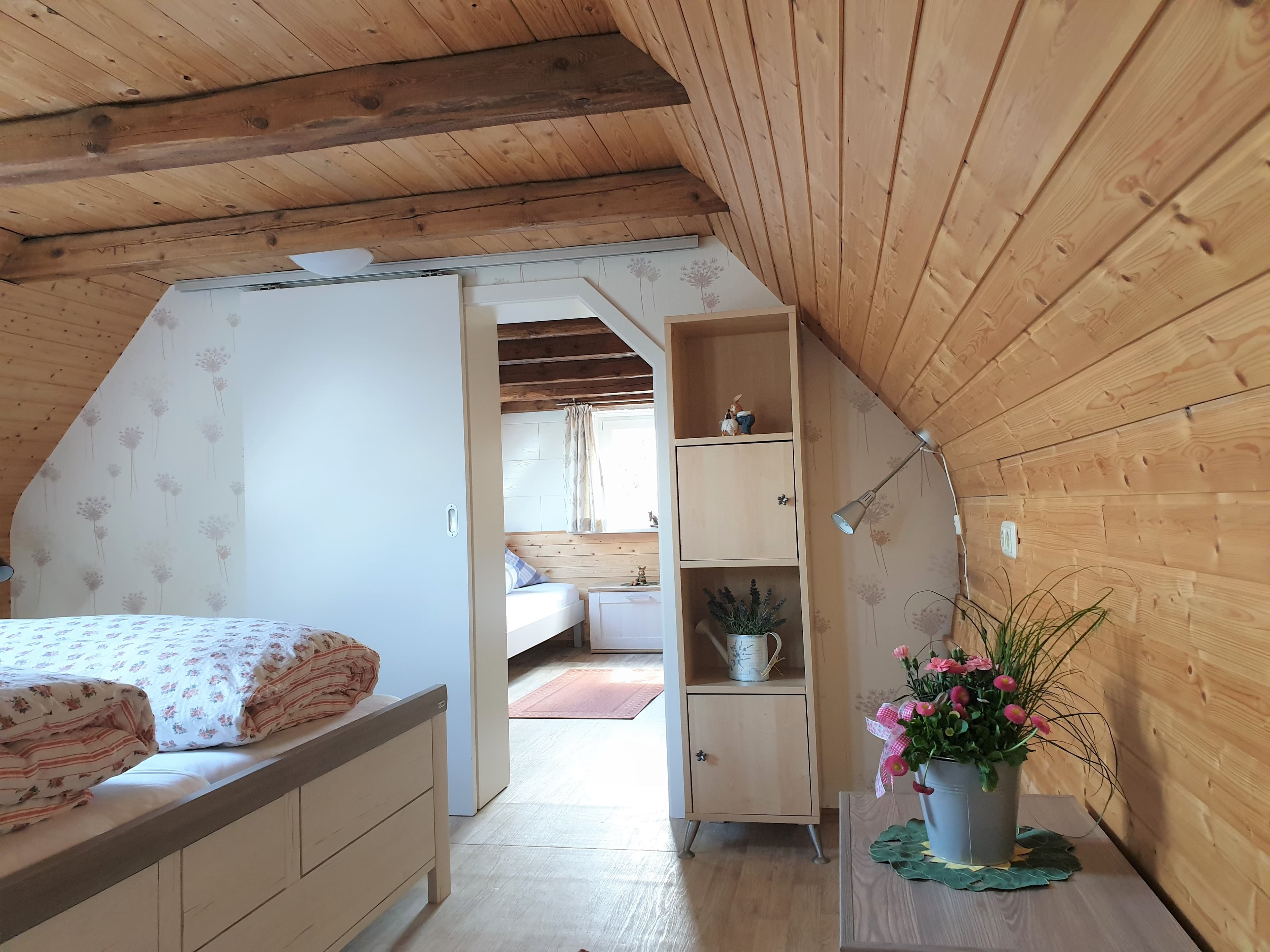 Schlafbereich im Hollerbusch des Reiter- und Ferienhof Cohrs in Bispingen