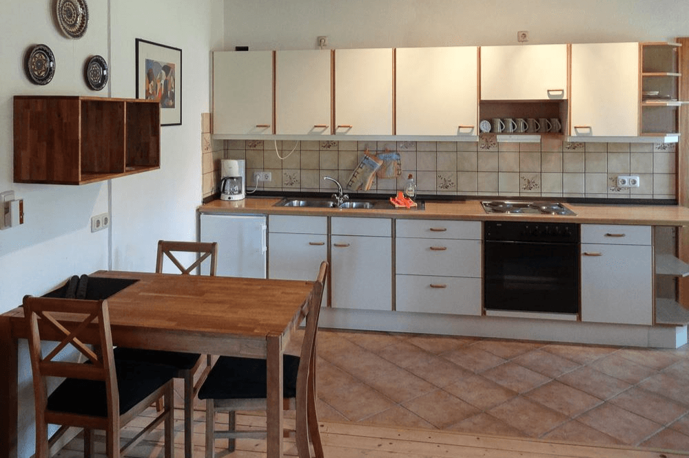 Küche in der Ferienwohnung 1 auf dem Schröderhof Unterlüß