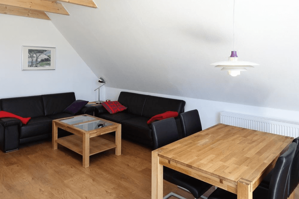Wohnzimmer in der Ferienwohnung 5 auf dem Schröderhof Unterlüß