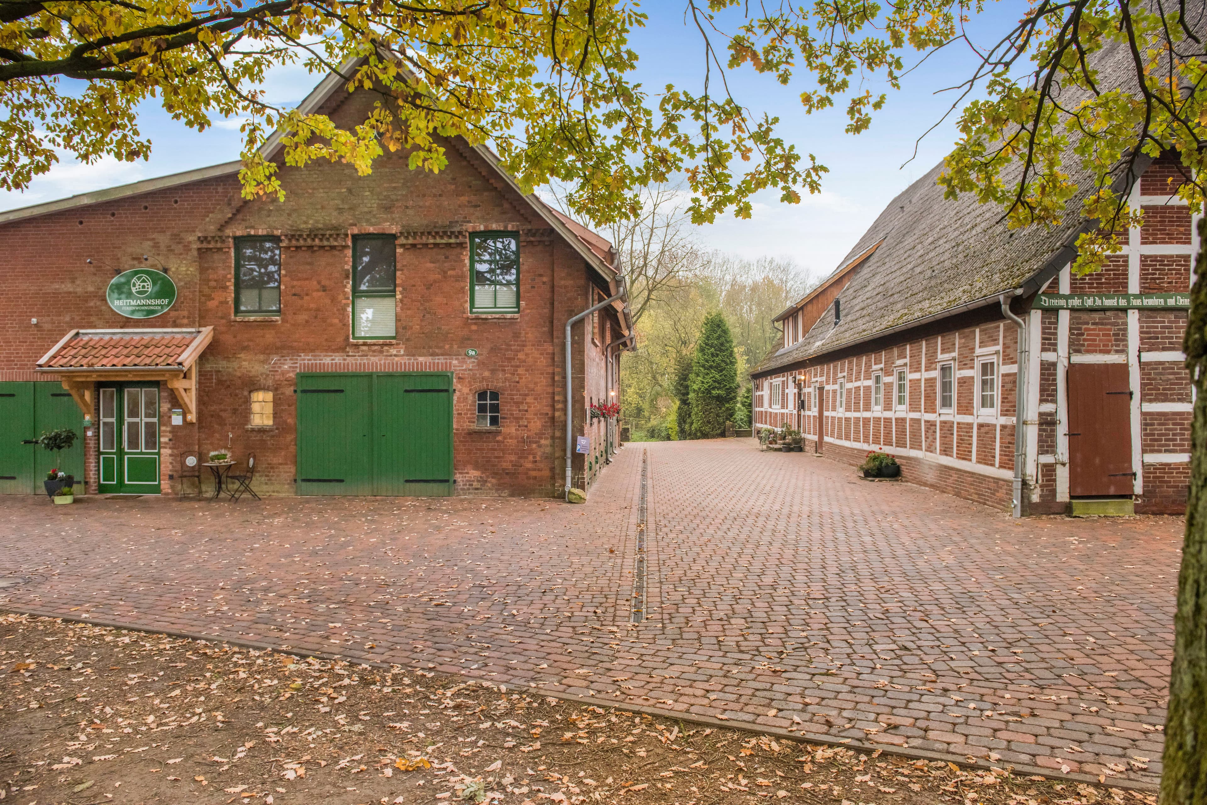 Das Ferienwohnungsgebäude der Ferienwohnungen Heitmannshof in Rosengarten