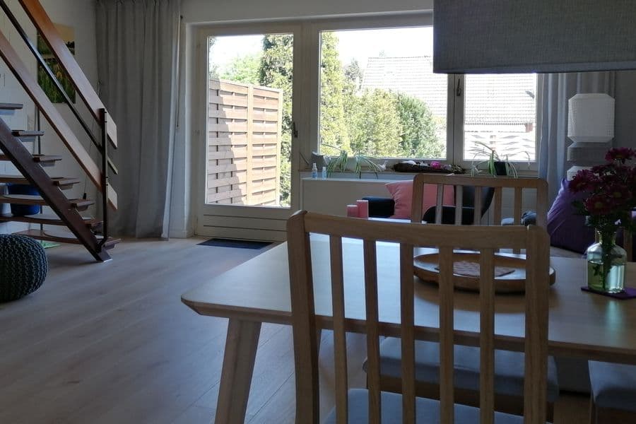 Blick aus der Küche im Ferienhaus Waldburg Müden Örtze