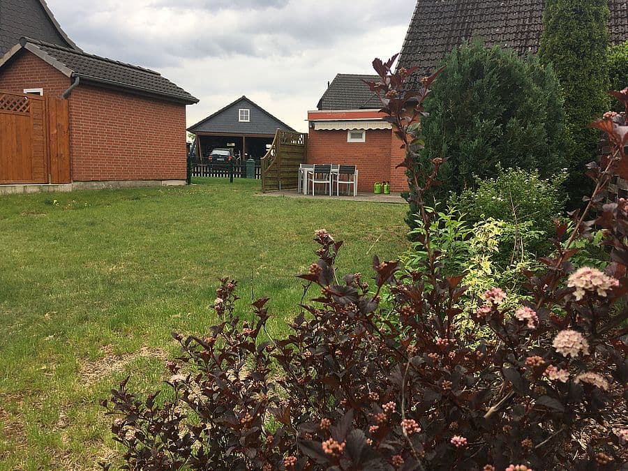 Garten am Ferienhaus Waldburg Müden Örtze