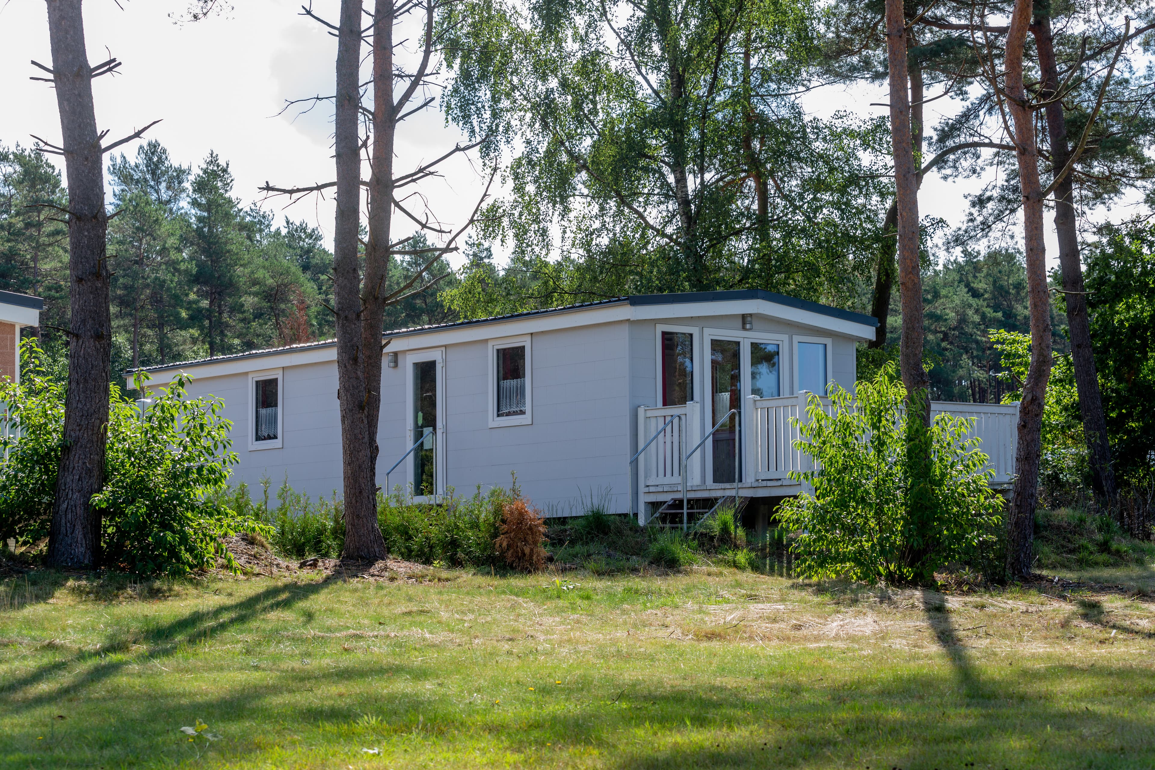 Chalets und Tiny-Häuser mitten in der Natur des Naturcamping Lüneburger Heide in Soltau