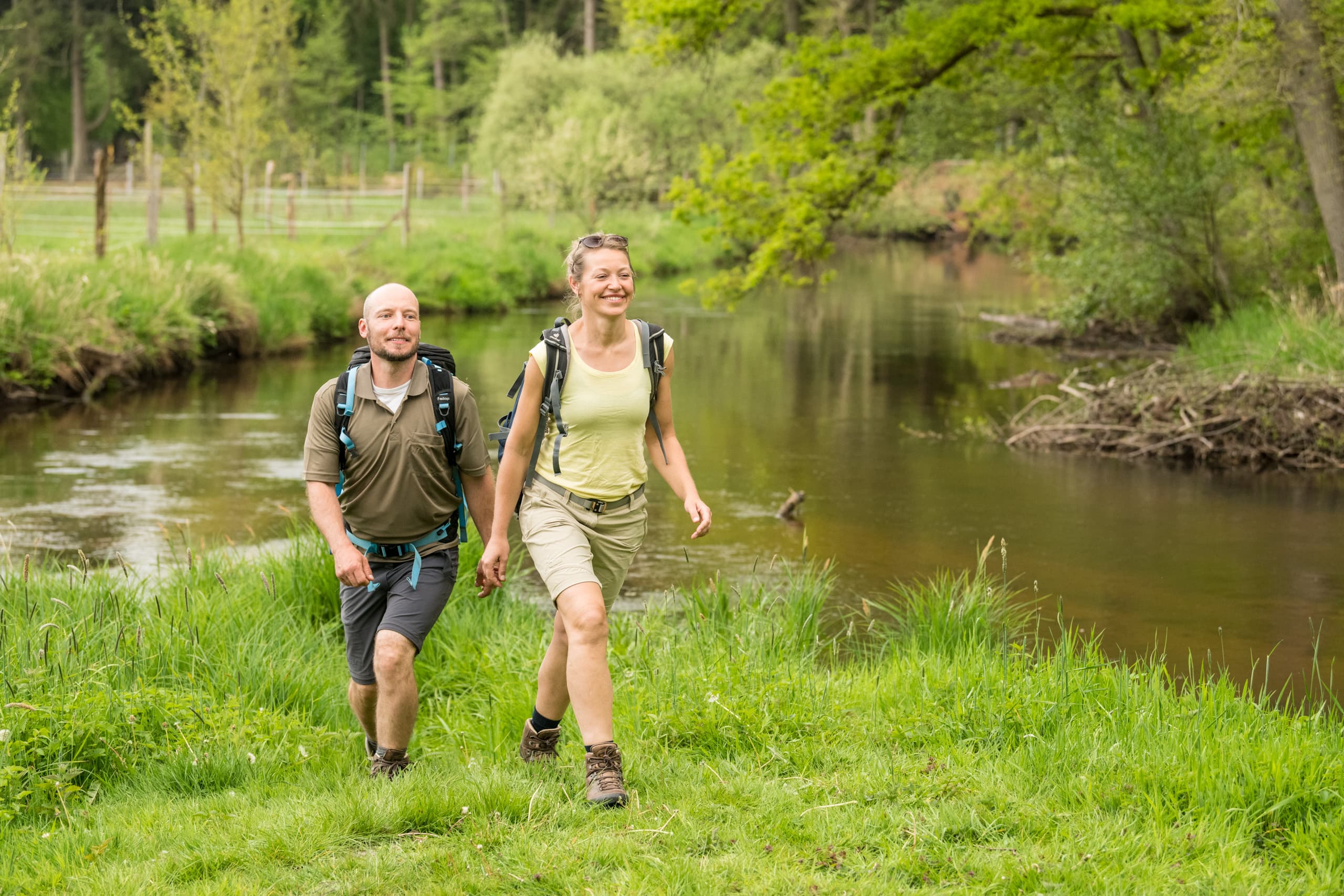 Zusammenfluss von Örtze und Wietze in Müden am Heidschnuckenweg