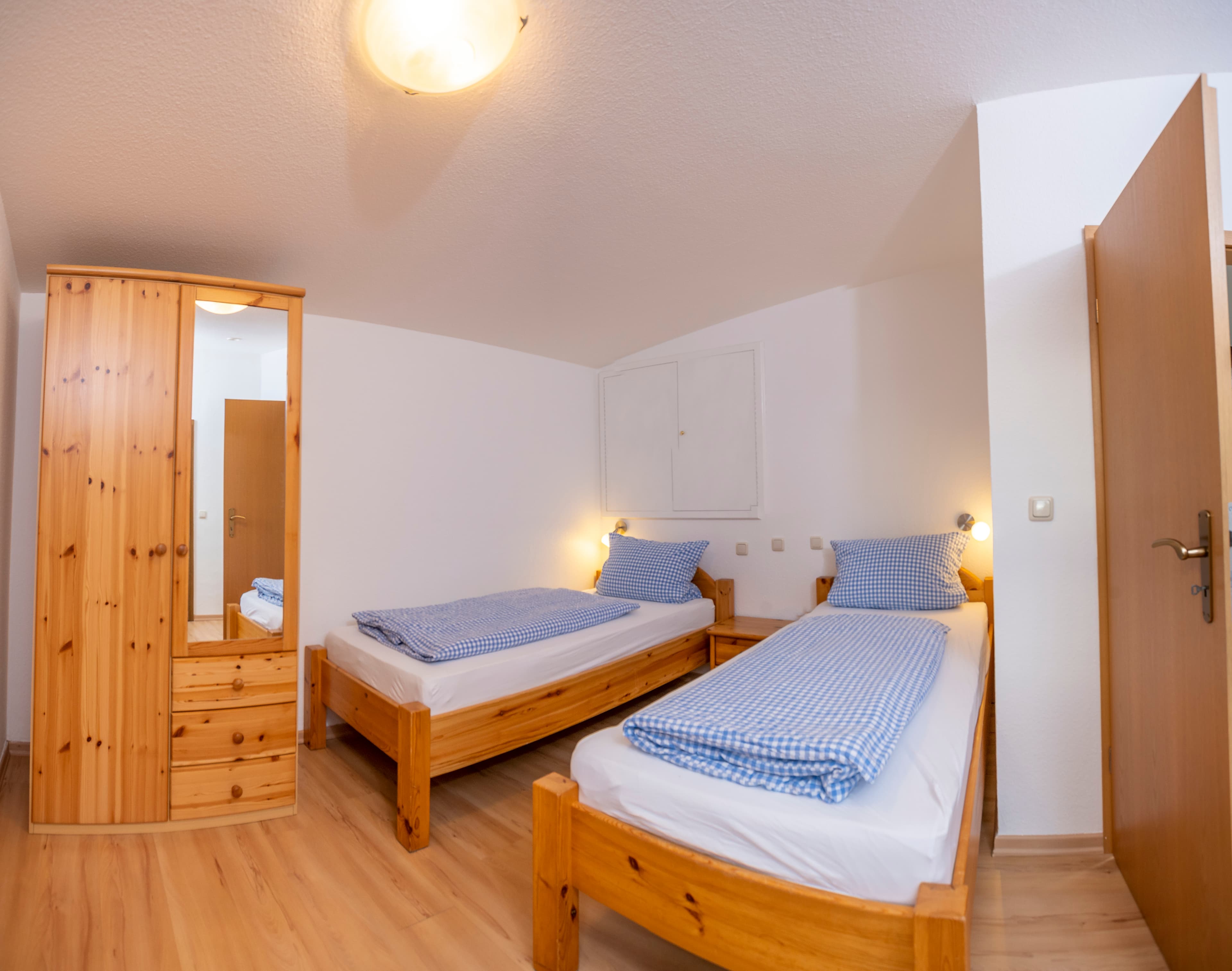 Schlafzimmer 1 in dem Ferienhaus des Rhododendronhof Bockelmann in Bispingen