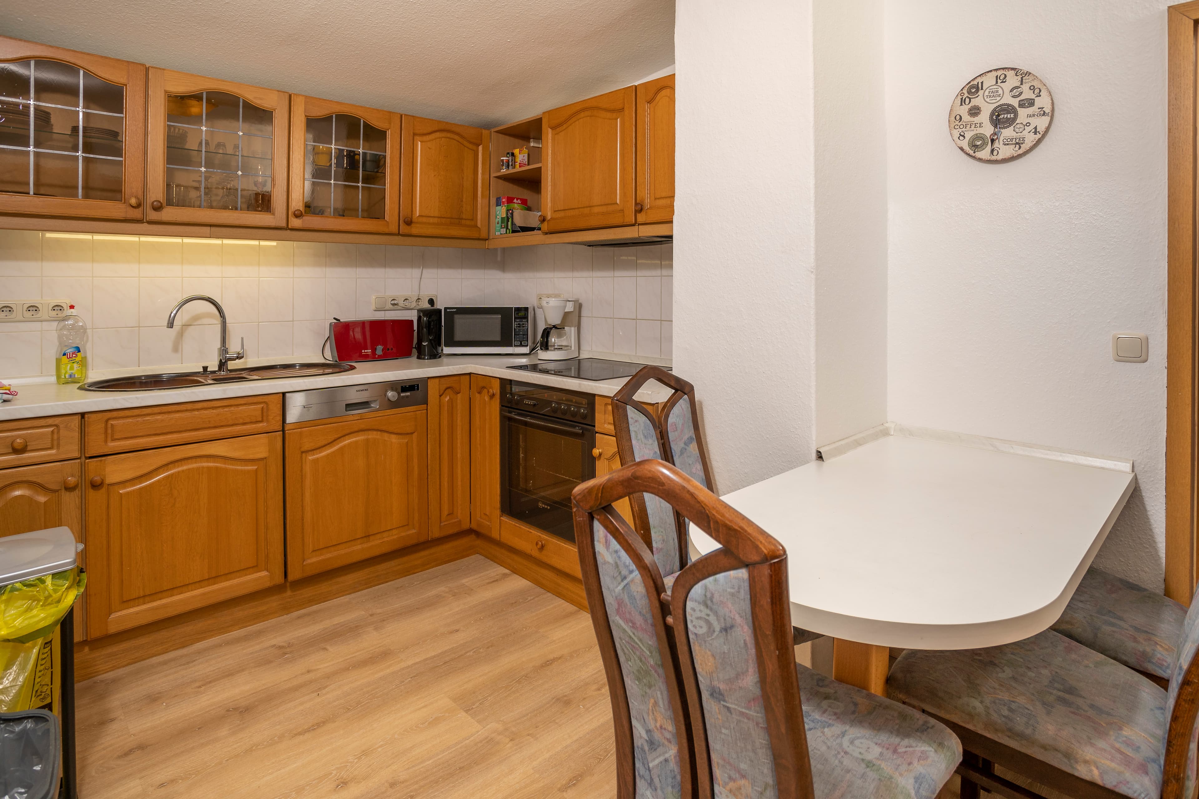 Küche in dem Ferienhaus des Rhododendronhof Bockelmann in Bispingen