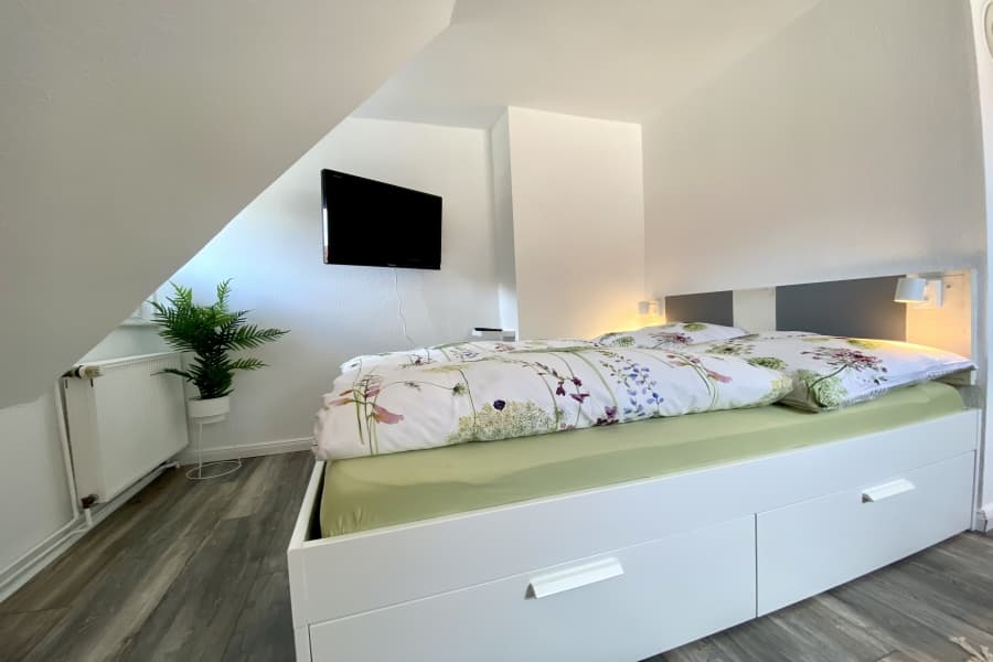 Flachbildschirm in dem Appartement "Schnuckeliges Nest" in Müden