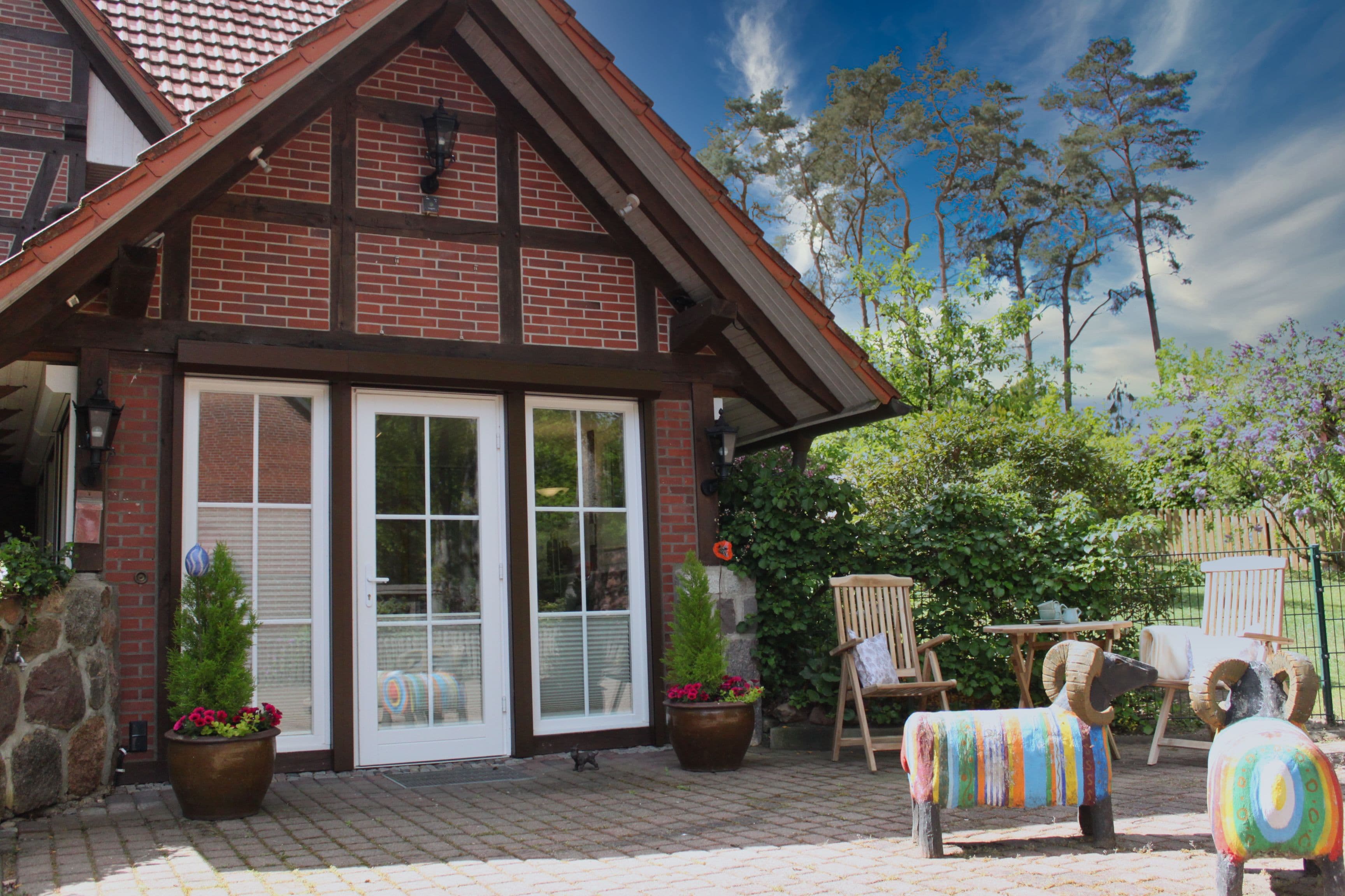 Außenansicht des Heidezauber Apartment in Undeloh