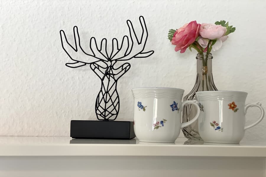 Geschmackvoll und dezent dekoriert in dem Appartement "Schnuckeliges Nest" in Müden